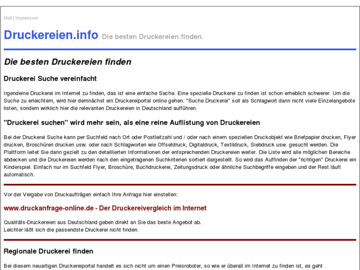 www.druckerei-druckereien.com