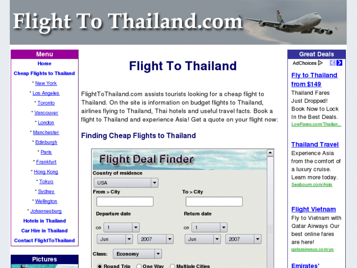 www.flighttothailand.com