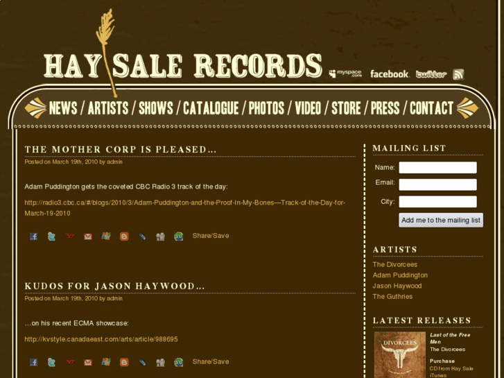 www.haysalerecords.com