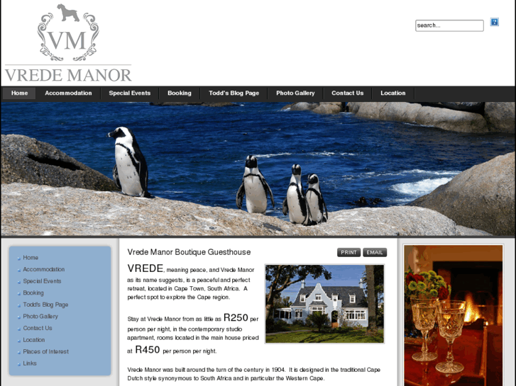 www.vrede-manor.com