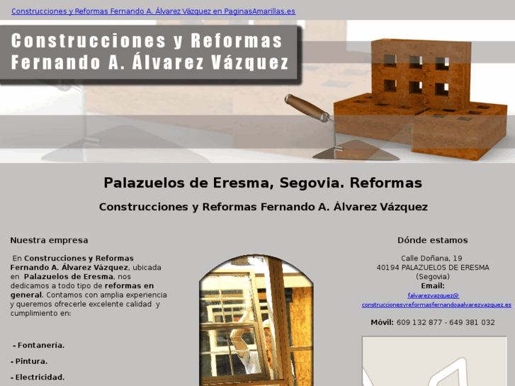 www.construccionesyreformasfernandoaalvarezvazquez.es