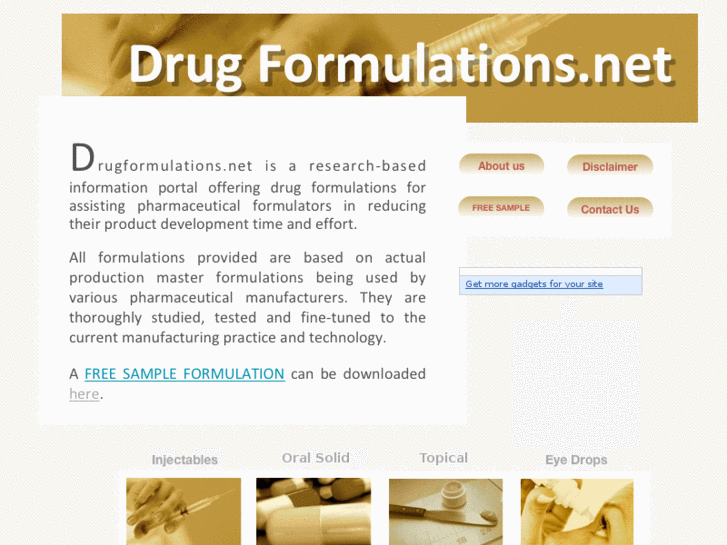 www.drugformulations.net