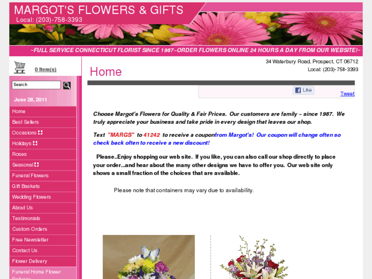 www.margotsflowers.com