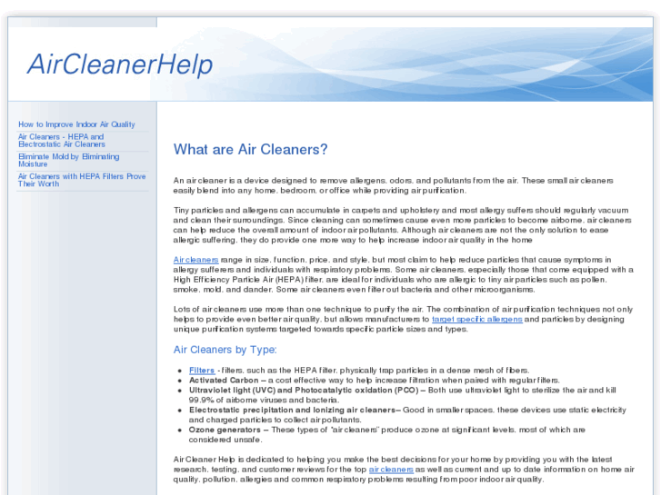 www.aircleanerhelp.com