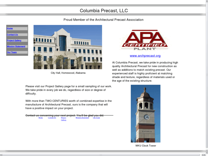 www.columbiaprecast.com