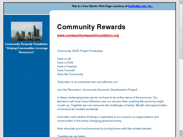 www.communityrewardsfoundation.com