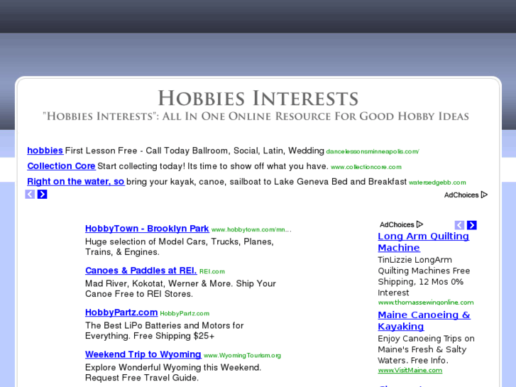 www.hobbiesinterests.com