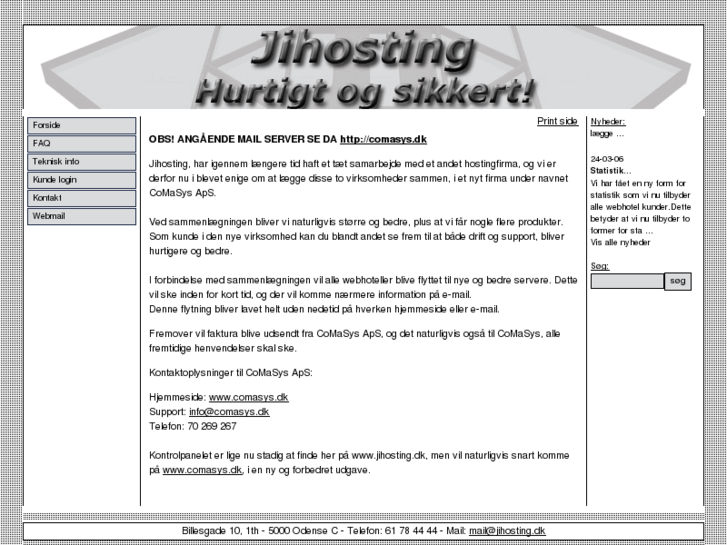 www.jihosting.dk