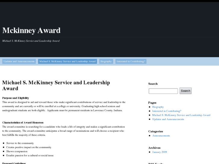 www.mckinneyaward.org