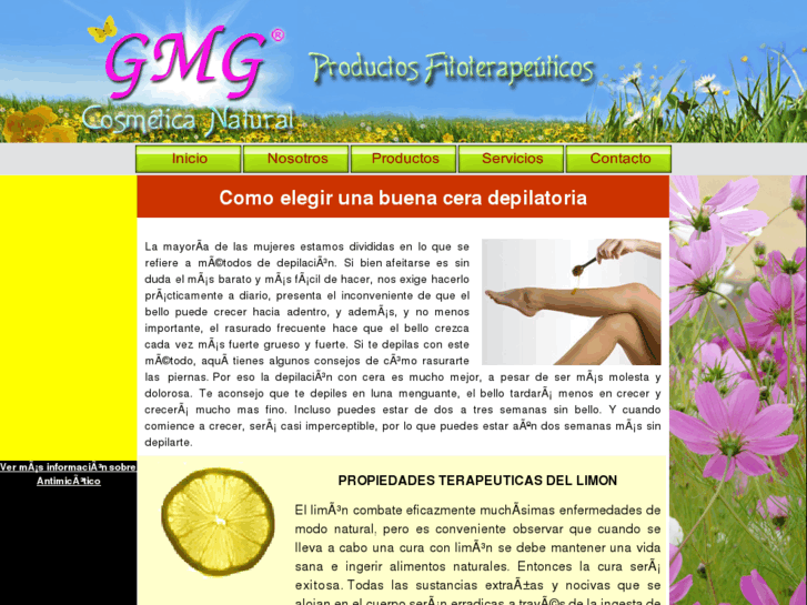 www.gmgcosmeticanatural.com.ar