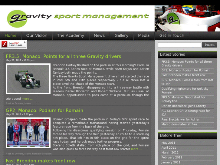 www.gravitysportmanagement.com