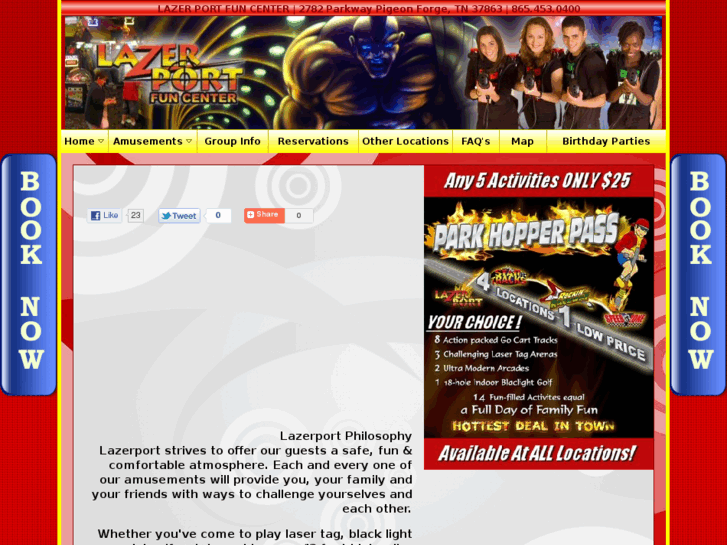 www.lazerportfuncenter.com