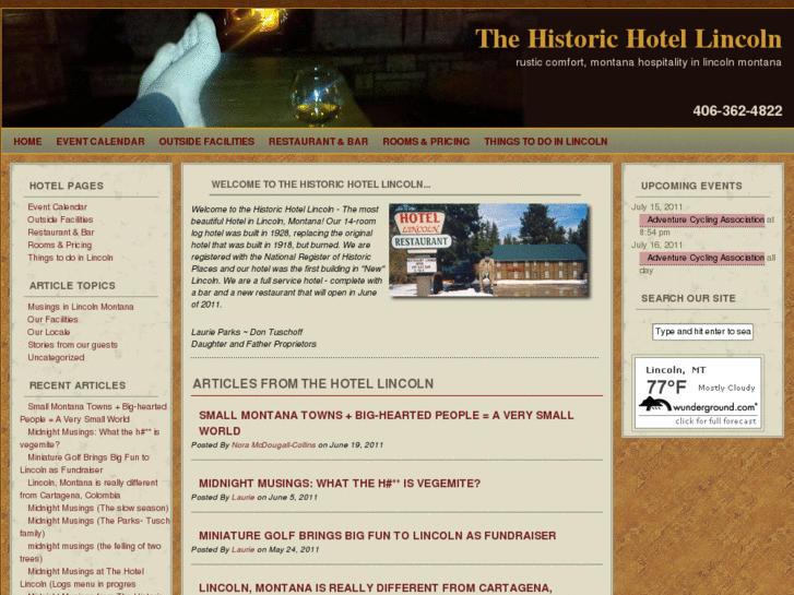 www.thehistoriclincolnhotelmt.com