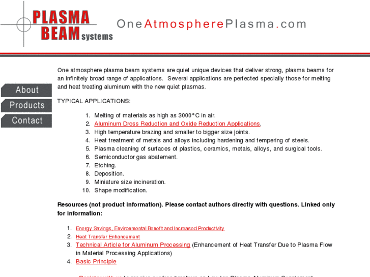 www.oneatmosphereplasma.com