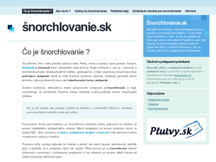 www.snorchlovanie.sk