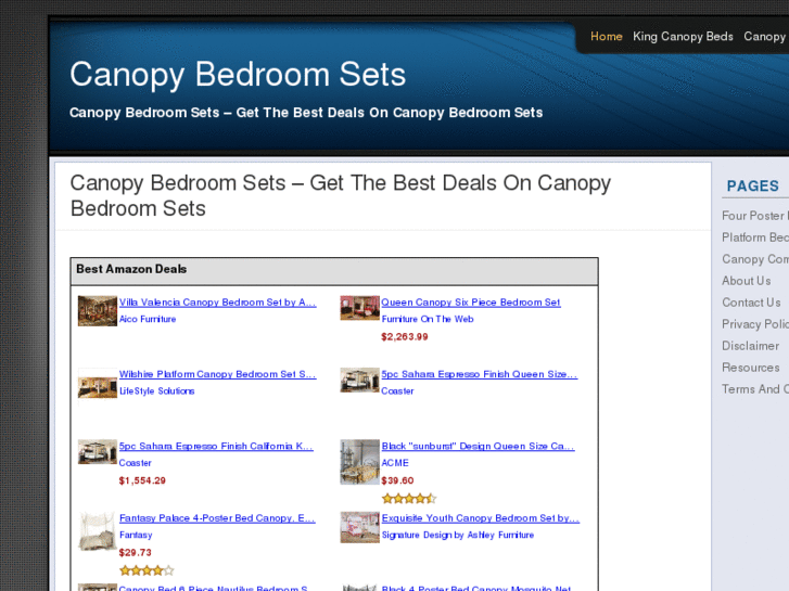 www.canopybedroomsets.net