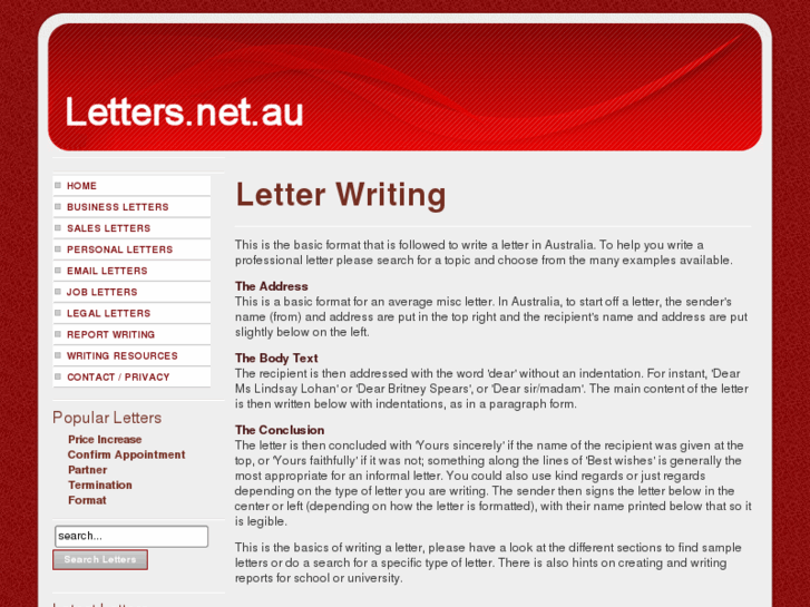 www.letters.net.au