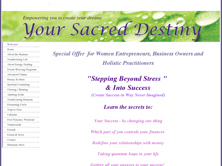 www.yoursacreddestiny.com