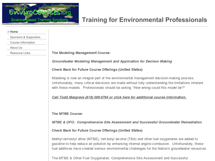 www.envirocourses.org