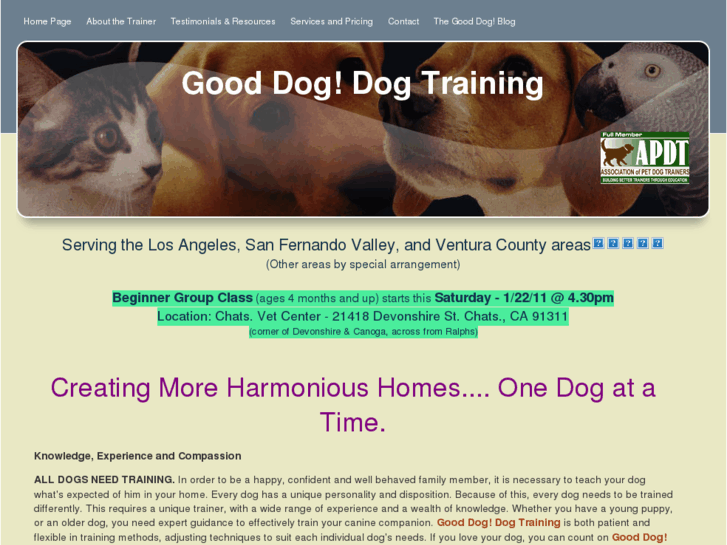 www.gooddog-dogtraining.com