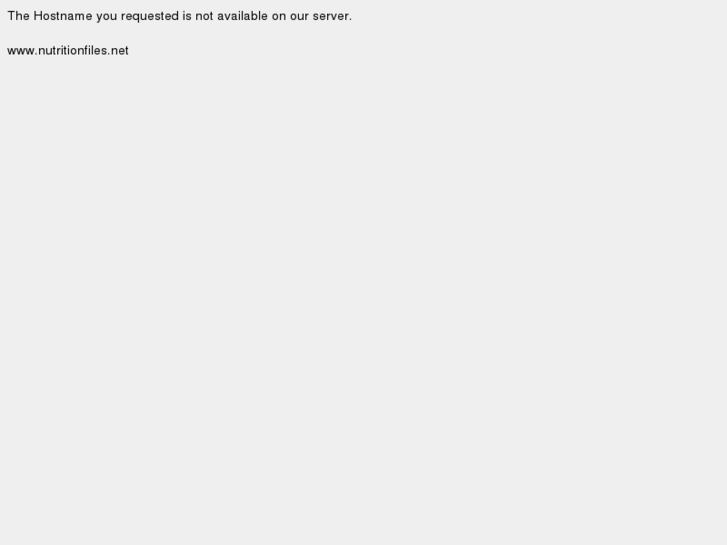 www.nutritionfiles.net