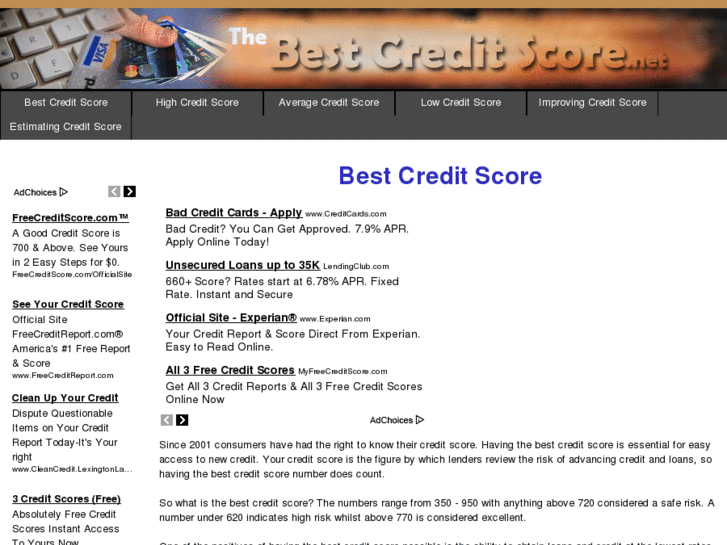 www.thebestcreditscore.net