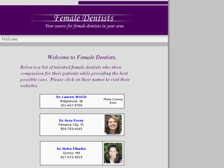 www.femaledentists.com