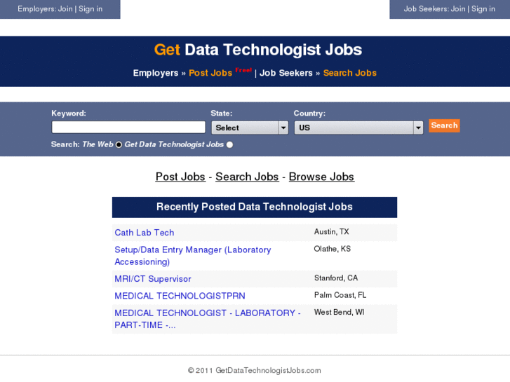 www.getdatatechnologistjobs.com