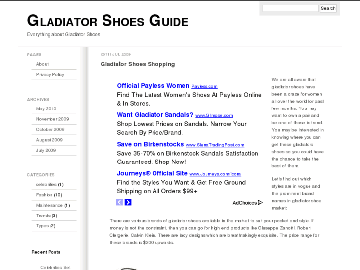 www.gladiatorshoesguide.com