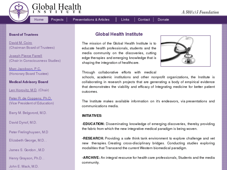 www.globalhealthinstitute.net