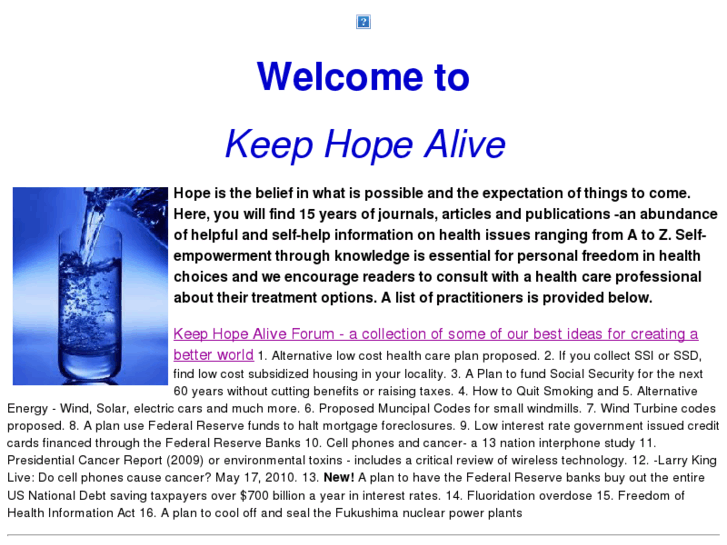 www.keephopealive.org