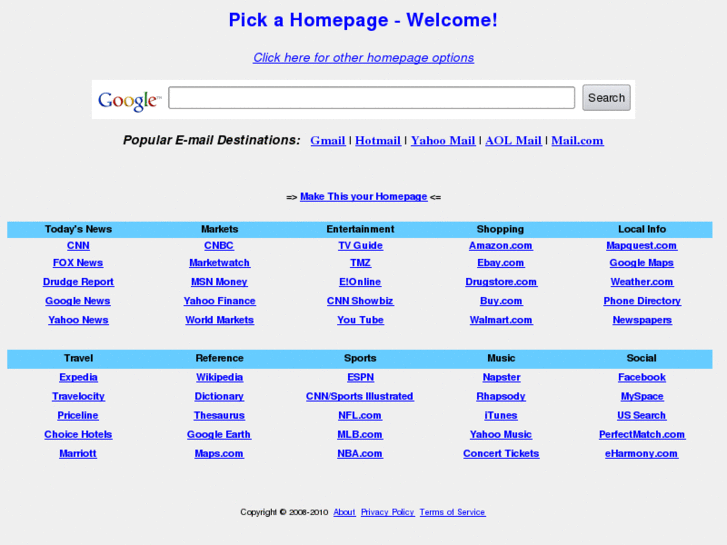 www.pickahomepage.com