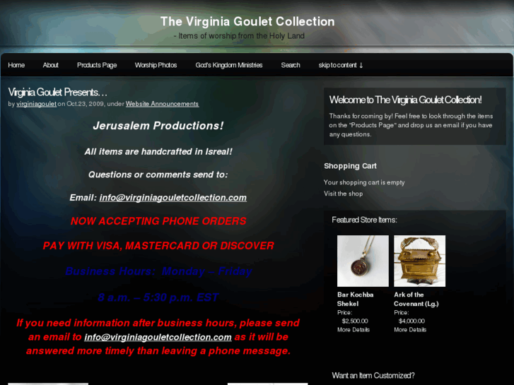 www.virginiagouletcollection.com