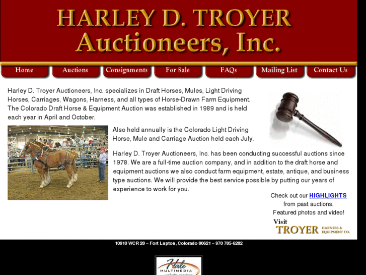 www.coloradodrafthorseauction.com