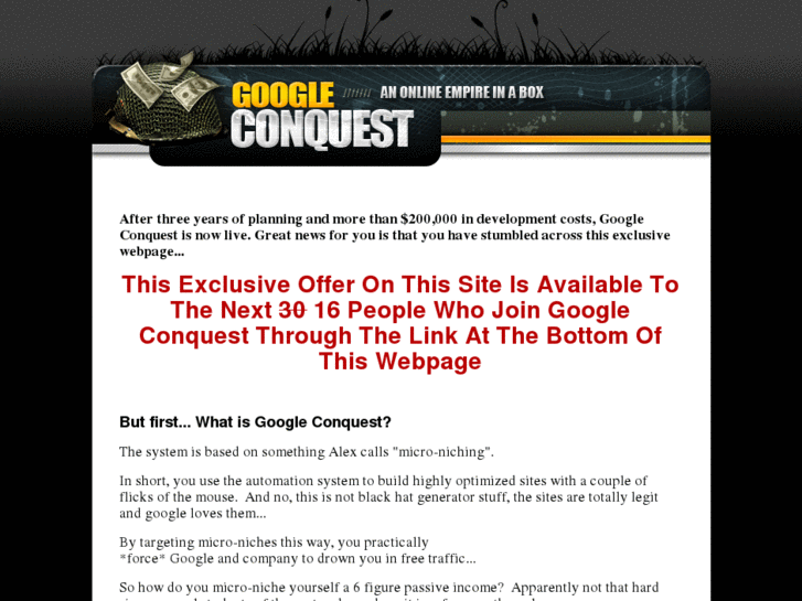 www.googleconquestexclusive.com