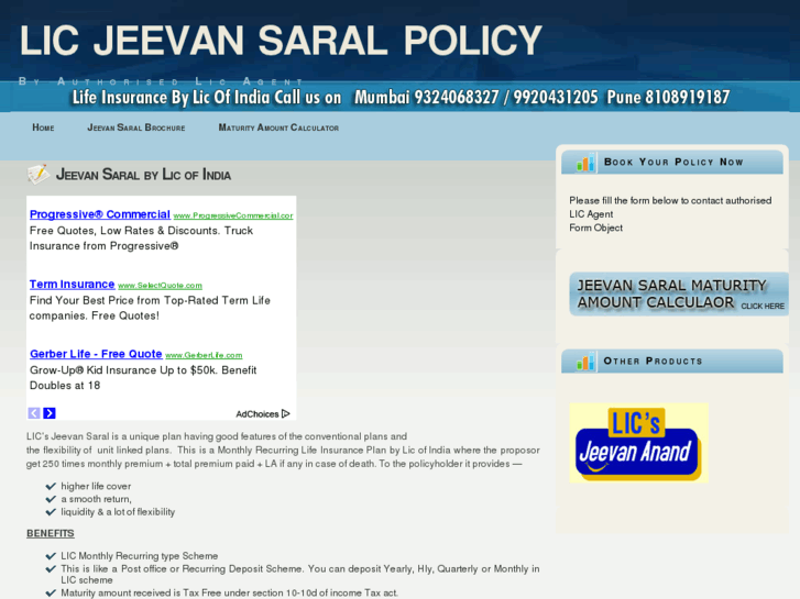 www.licjeevansaral.in