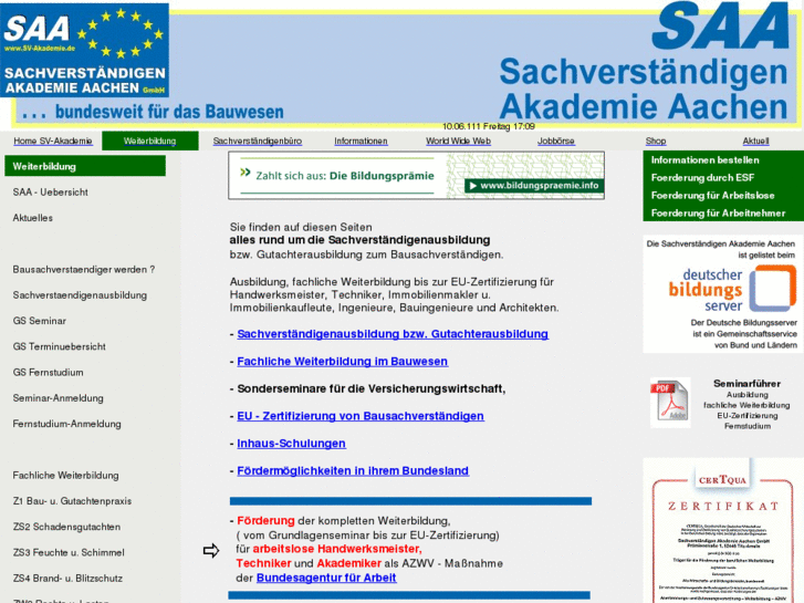 www.sachverstaendigenakademie.de