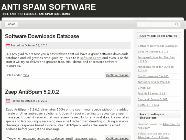 www.softwareantispam.org