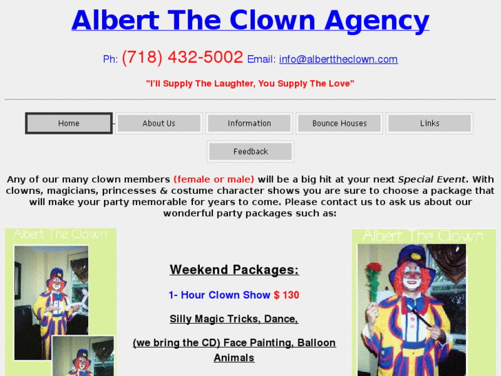 www.alberttheclown.com