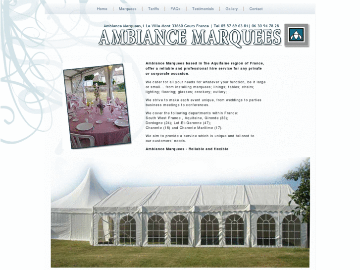 www.ambiancemarquees.com