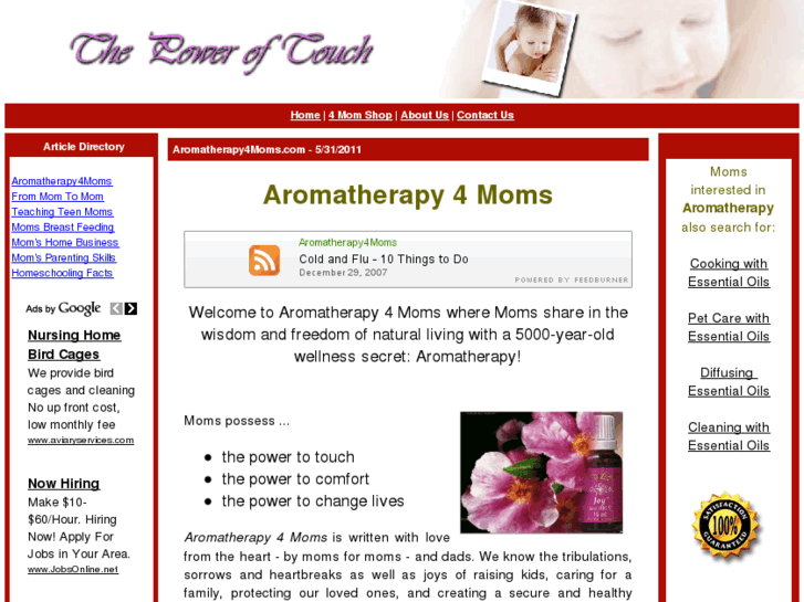 www.aromatherapy4moms.com
