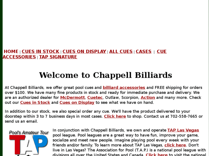 www.chappellbilliards.com