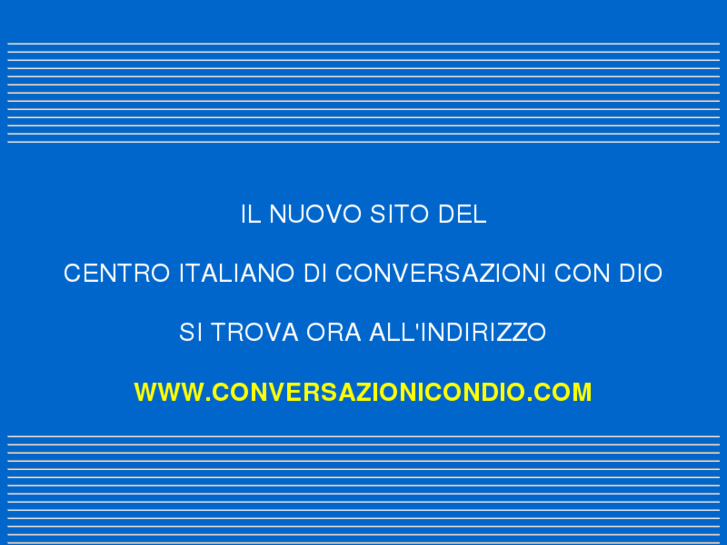 www.conversazionicondio.info
