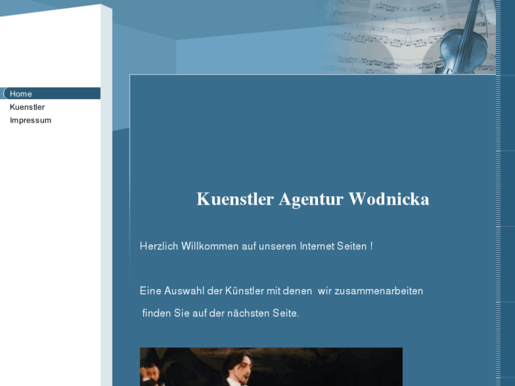 www.kuenstler-agentur-wodnicka.com