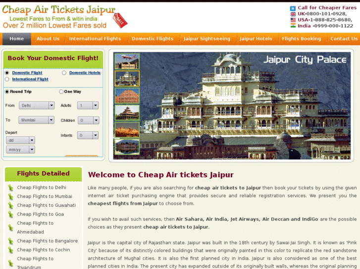 www.cheapairticketsjaipur.com