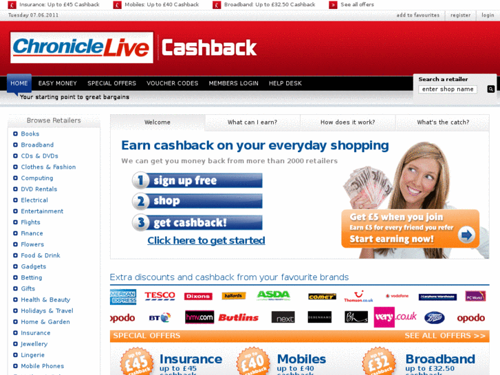 www.chroniclecashback.com