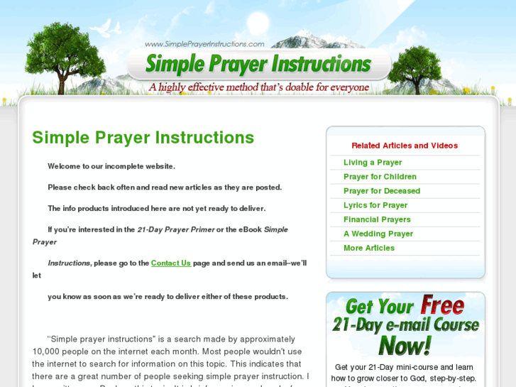 www.simpleprayerinstructions.com