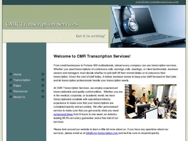 www.cmr-transcription.com