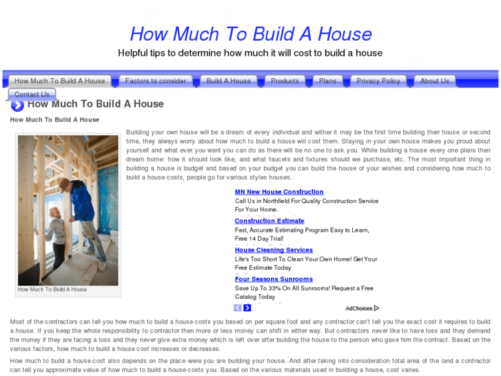 www.howmuchtobuildahouse.org