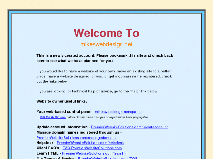 www.mikeswebdesign.net